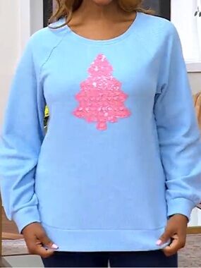 Quacker Factory Dreaming of a Pink Christmas Waffle Top
Sky X-Large